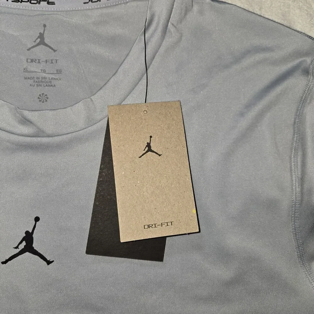 Mens Jordan Sport Performance DriFit T Shirt XL Gray Jumpman New